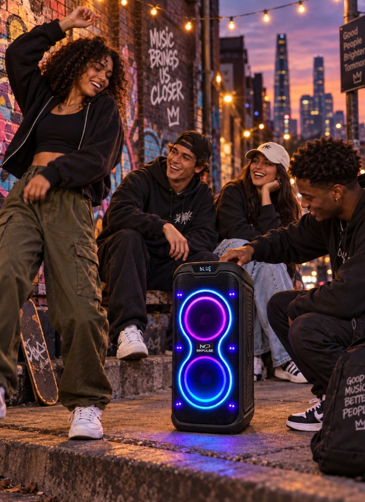 PARTIES — MKPULSE VIBE 6 rechargeable RGB party speaker