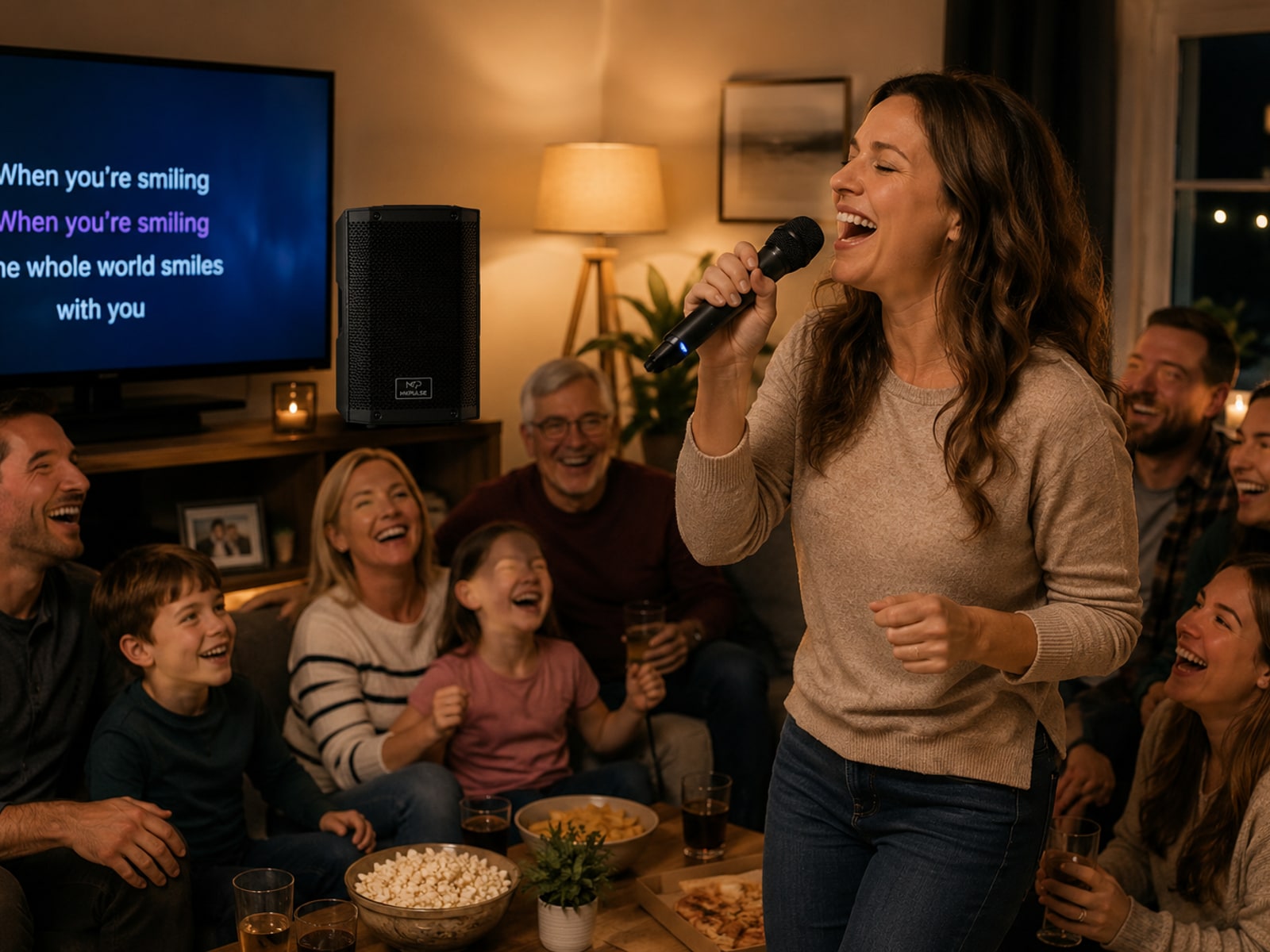 P10 karaoke night at home