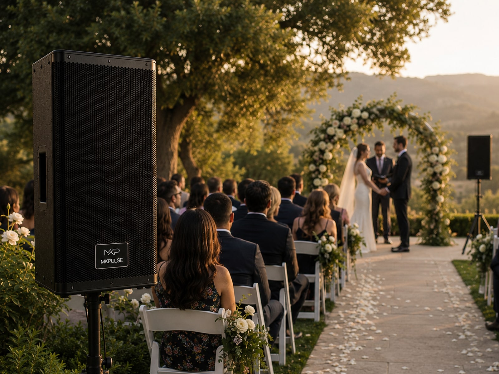 S15 at an outdoor wedding or large gathering